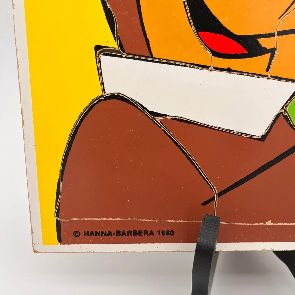 Vintage 1980 Playskool Yogi Bear 14 Piece Frame Tray Puzzle Hanna-Barbera 340-9